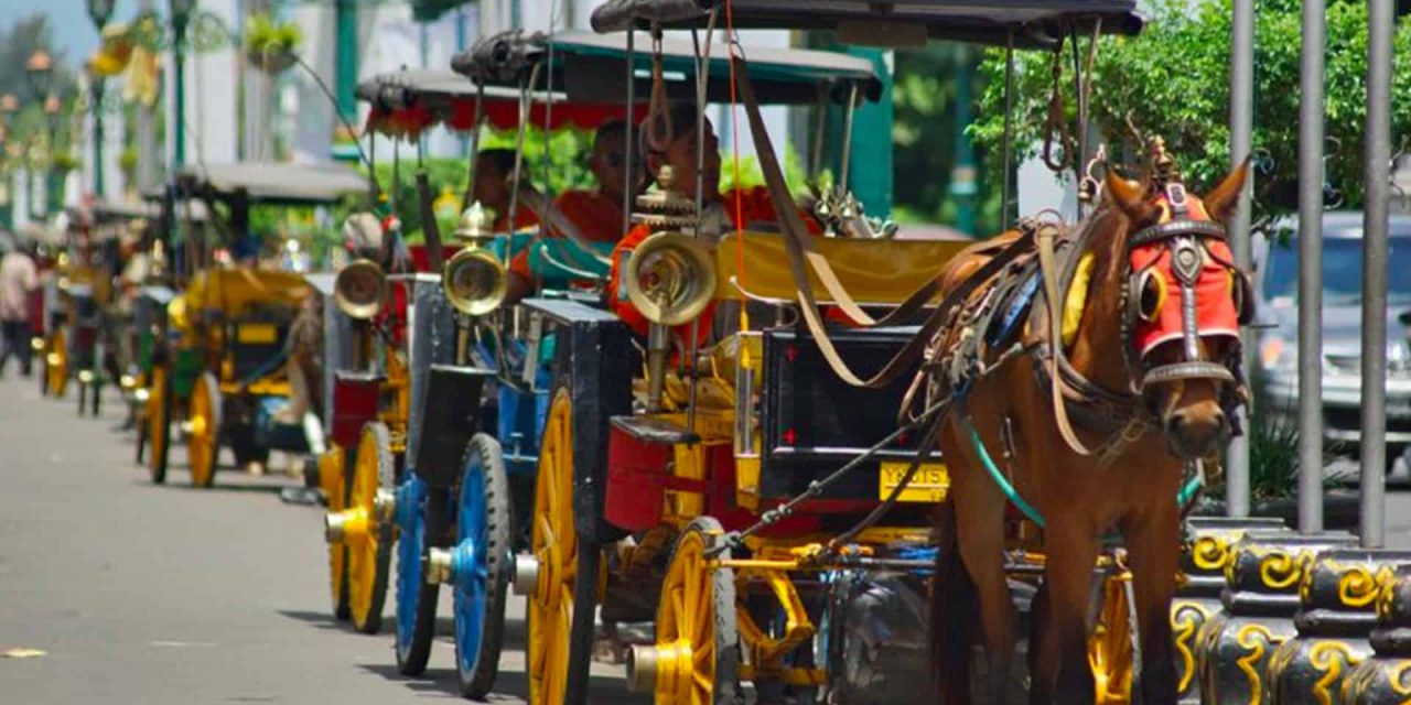 Sebuah Angkutan Andong Atau Kendaraan Tradisional Yogyakarta