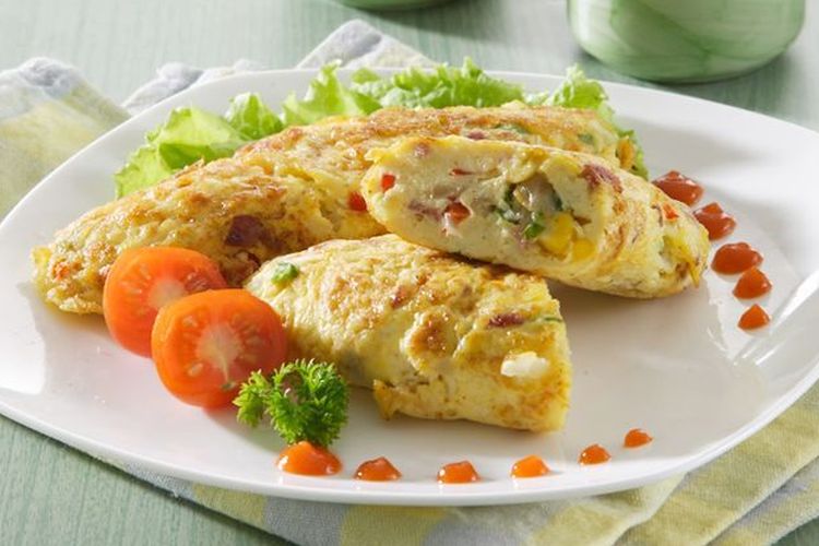Telur Dadar Atau Bahasa Kerennya Hidangan Omelet