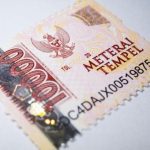 Label Materai Dalam Sebuah Dokumen Tertentu