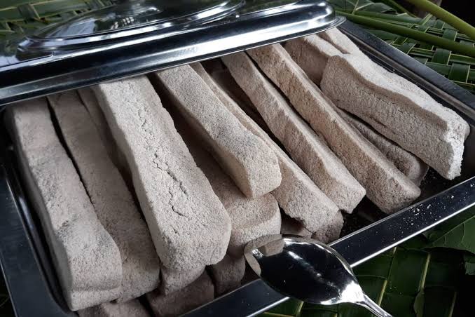 Makanan Daerah Tropis Sebuah Sagu Dari Sebuah Pohon