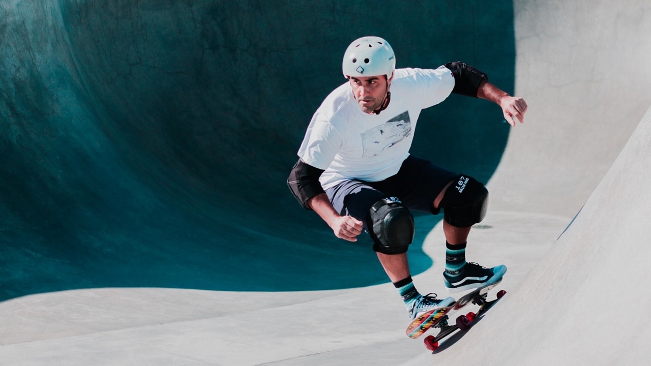 Olahraga Rekreasi Skateboard Dengan Sebuah Papan